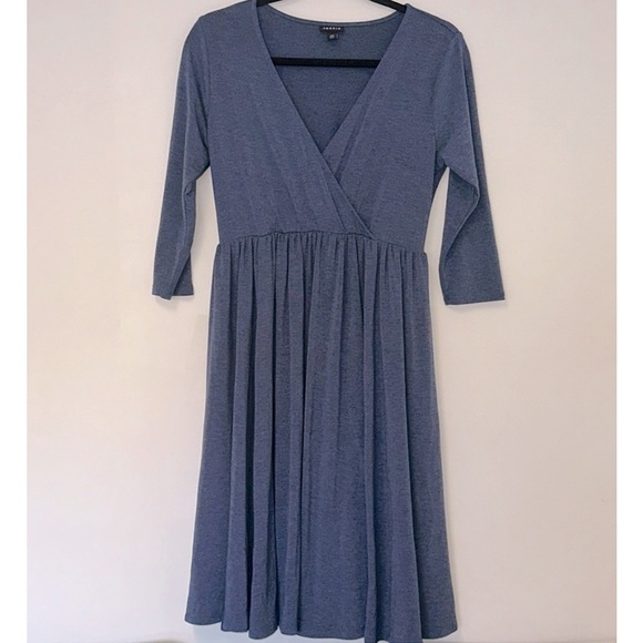 torrid Dresses & Skirts - TORRID MINI JERSEY SURPLUS SKATER DRESS HEATHER NAVY WOMENS SIZE 00 OR U…